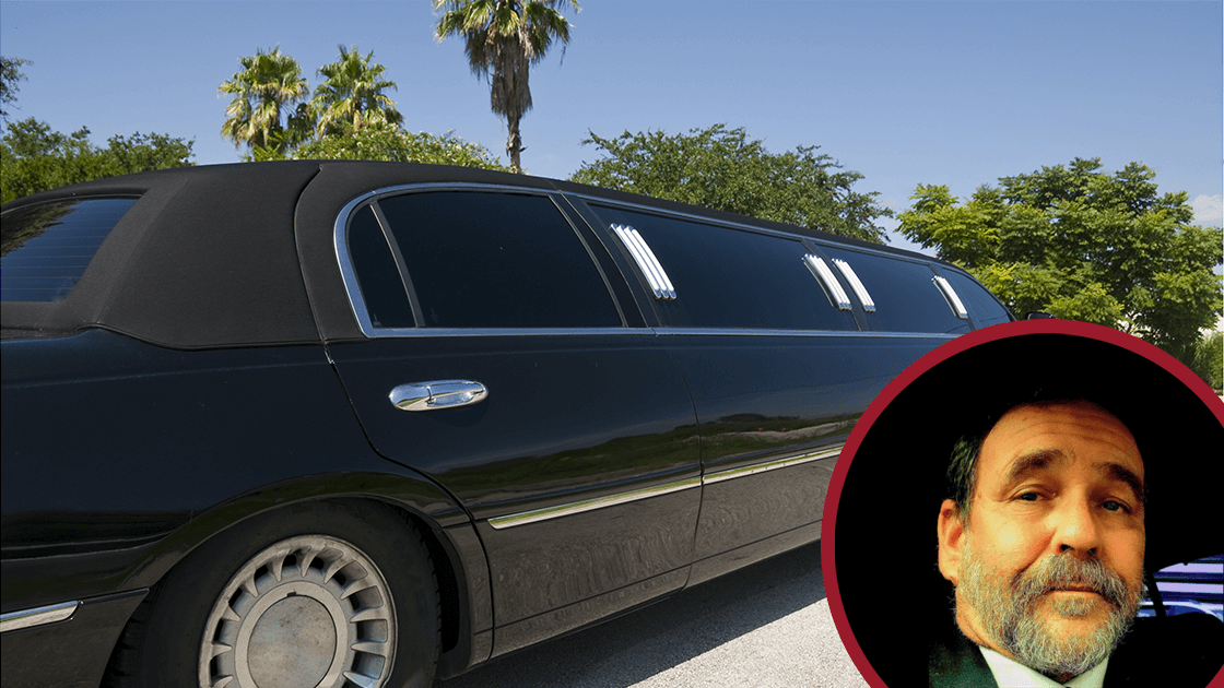 A black parked limousine symbolizing the potential for success and wealth in the transportation skilled trades.